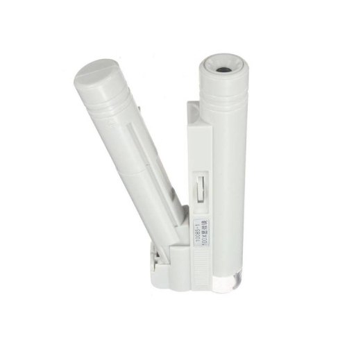 mikroskop genggam multifungsi 100x pembesaran silver